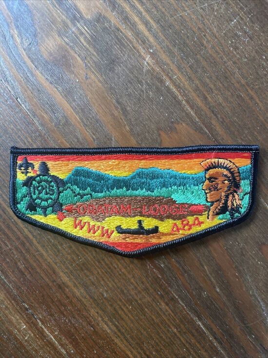 Boy Scouts Other - Vintage Oratam Lodge 484 OA Order Arrow WWW Boy Scouts America Flap Patch